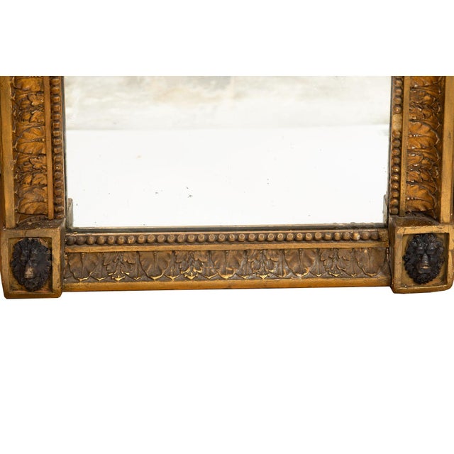 Pair of English Regency Antique Classical Painted Panel Pier Mirrors Ca. 1810 For Sale - Image 14 of 18
