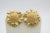 Late 20th Century 14k Gold Sunflower Earrings, A Pair For Sale - Image 5 of 13