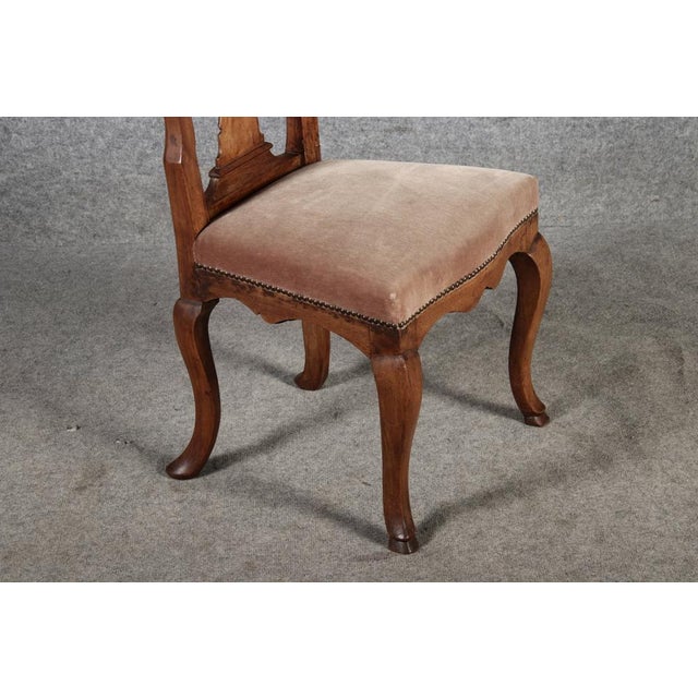 Antique Baroque Chairs in Walnut, 1800, Set of 2 For Sale - Image 16 of 18