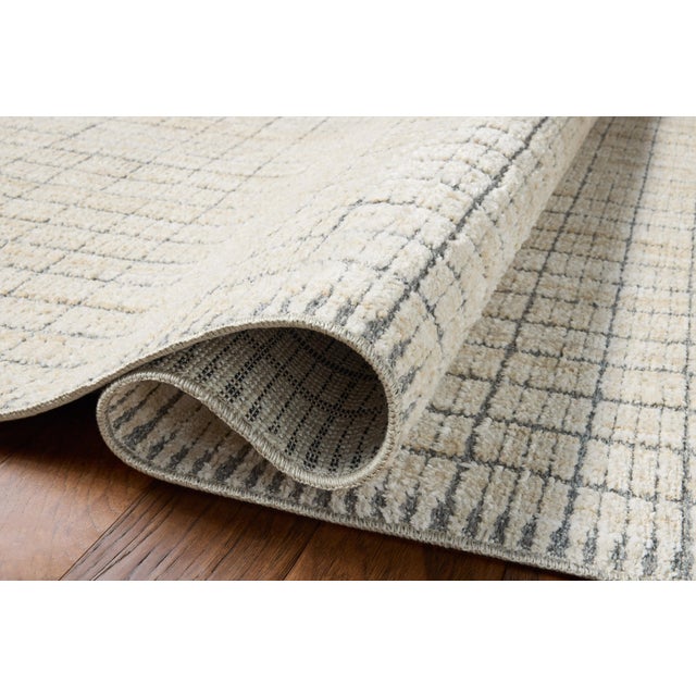 Loloi Rugs Amber Lewis x Loloi Bexley Rug in Slate / Natural 5'-0" x 7'-6" Area Rug For Sale - Image 4 of 6