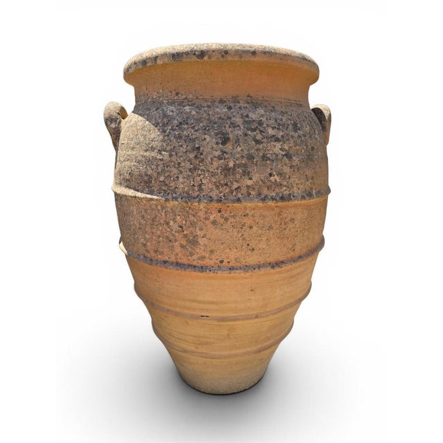 Large Italian Terracotta Storage Jar with Handles, 1950s For Sale - Image 6 of 9