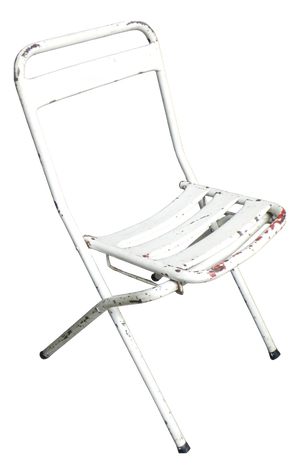 Vintage Industrial Steel Folding Chair, 1950s