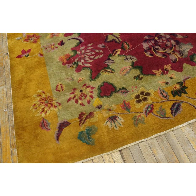Antique 1920s Chinese Walter Nichols Art Deco Rug Carpet For Sale In New York - Image 6 of 12