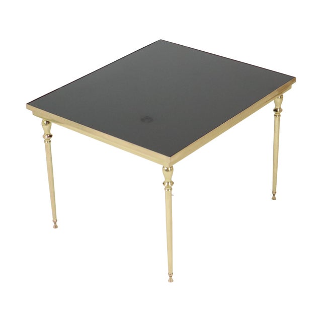 Metal Vintage Brass and Copper Coffee Table from Maison Jansen, 1960s For Sale - Image 7 of 14