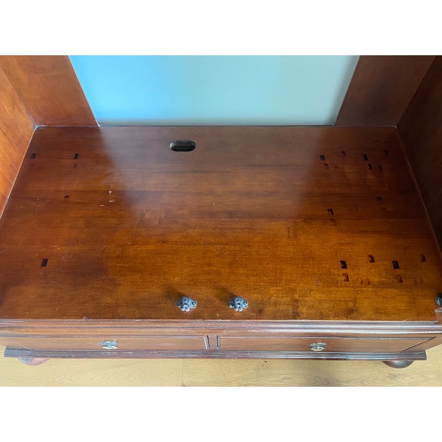 1990s Ethan Allen Entertainment/Media Cabinet Armoire From the British Classics Collection For Sale - Image 12 of 18
