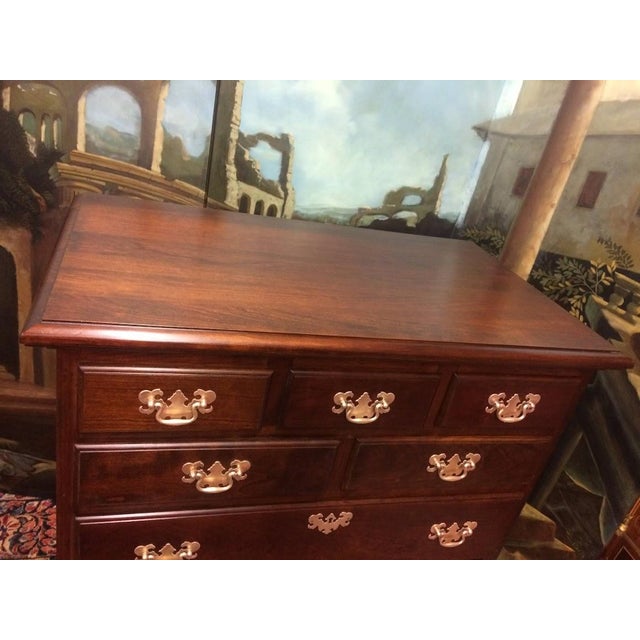 Wood Vintage Pennsylvania House Tall Dresser, Chest on Chest For Sale - Image 7 of 13