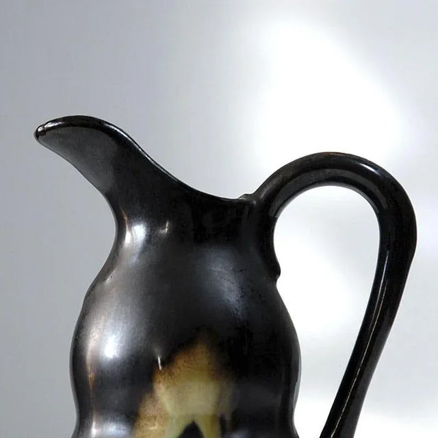 Vintage Art Deco Ceramic Vase from Thulin For Sale - Image 3 of 5