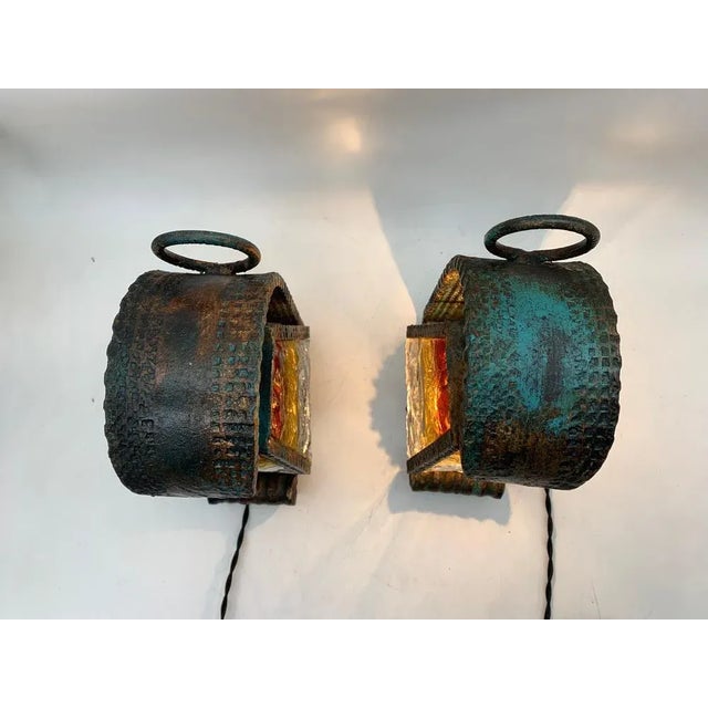 Longobard Murano Glass Table Lamps, 1960s, Set of 2 For Sale - Image 4 of 6