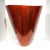 Contemporary Red Enameled Bronze Vase For Sale - Image 11 of 12