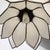 1960s 1960s Mid-Century Modern Glass Lotus Flower Swag Light | White Slag Glass For Sale - Image 5 of 6