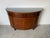Vintage Regency Style Mahogany Burl Demilune Sideboard / Bar Cabinet For Sale - Image 9 of 12
