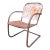 Mid-20th Century Industrial Cantilever Steel Shell Patio Chair For Sale