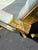 A Pair of Early 1990s Post Modern Brass Rolling Dining Chairs by Cal-Style Furniture. For Sale - Image 15 of 18