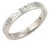 Tiffany & Co. 3 Diamond Platinum Flat Band Ring - Size 6 For Sale
