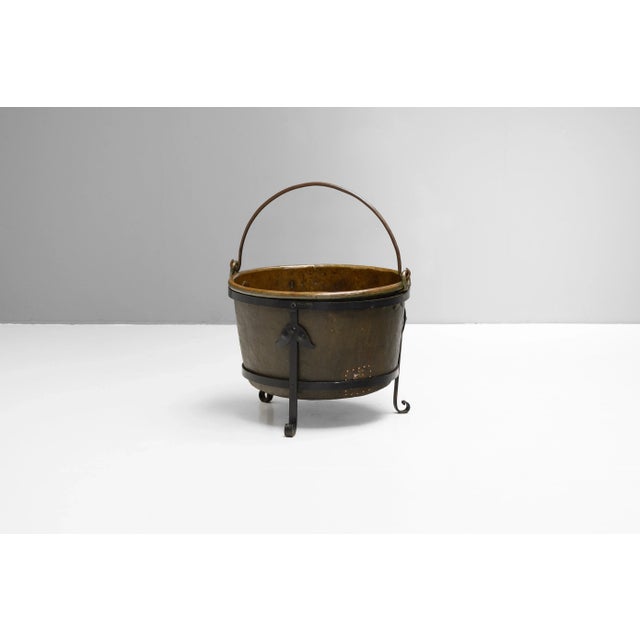 Black Antique Copper Cauldron, 1870s For Sale - Image 8 of 8