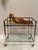 Brass and Tinted Glass Midcentury Modern Barcart For Sale - Image 14 of 15