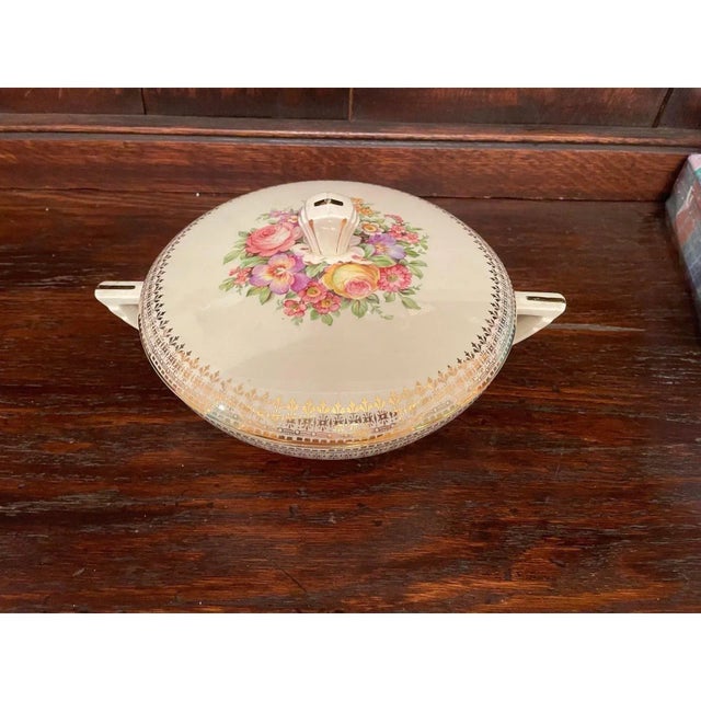 Mid 20th Century 22 Karat Covered Serving Bowl For Sale - Image 9 of 10