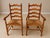 French Country Vintage Tell City French Trestle Dining Table & 8 Rush-Seat Chairs For Sale - Image 3 of 5