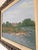 Vintage Impressionist River Landscape Oil Painting on Canvas - Framed For Sale - Image 11 of 11