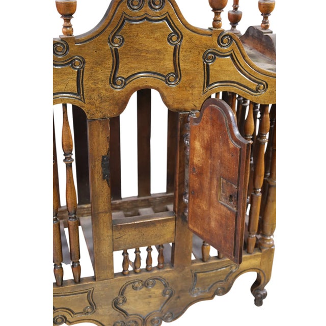 Antique French Provincial Panetiere Bread Cage Cabinet For Sale - Image 4 of 4