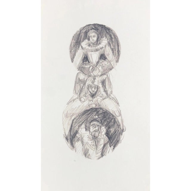 1970s Adrienne Anderson Renaissance Drawing For Sale