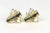 Tiffany and Co. Tiffany Art Deco Style 14k Gold & Sterling Silver Genuine Sapphire Earrings For Sale - Image 4 of 9