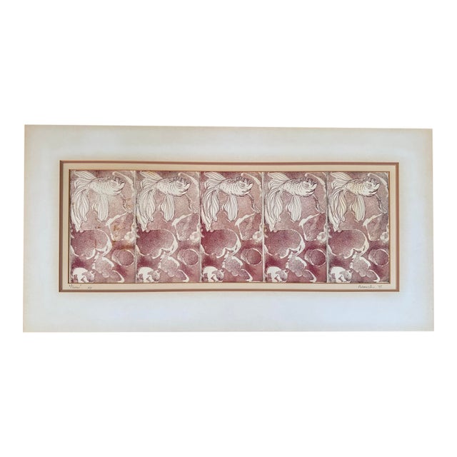 1970s Wood Block Artist's Proof Original Print, Signed For Sale