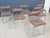 Brown Set of Six Chrome Dining Chairs, 1970s For Sale - Image 8 of 13