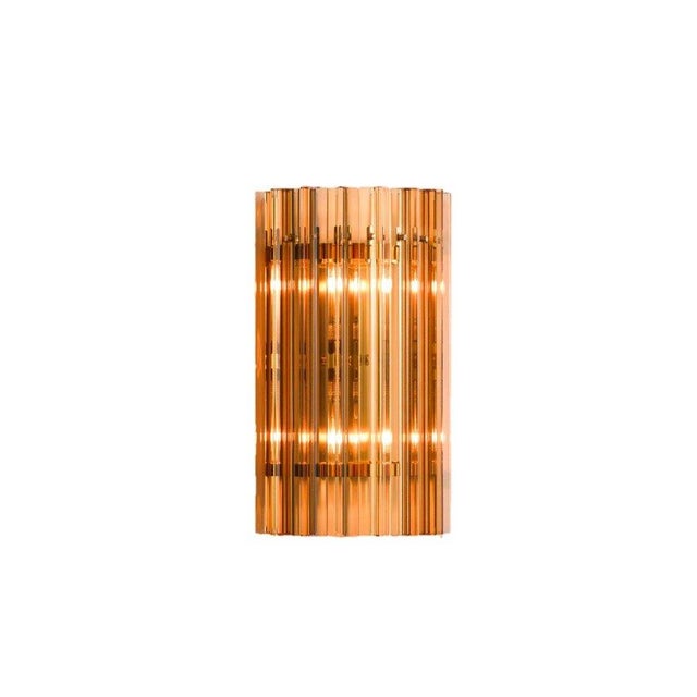 Contemporary Small Amber Amaro Wall Light from Pure White Lines For Sale - Image 3 of 5