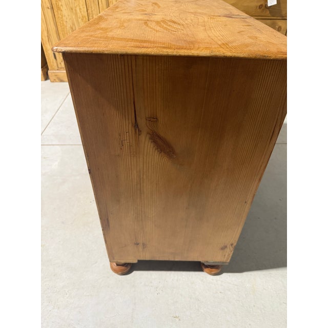 Antique Pine Three Drawers - Chest of Drawers From England For Sale - Image 10 of 18