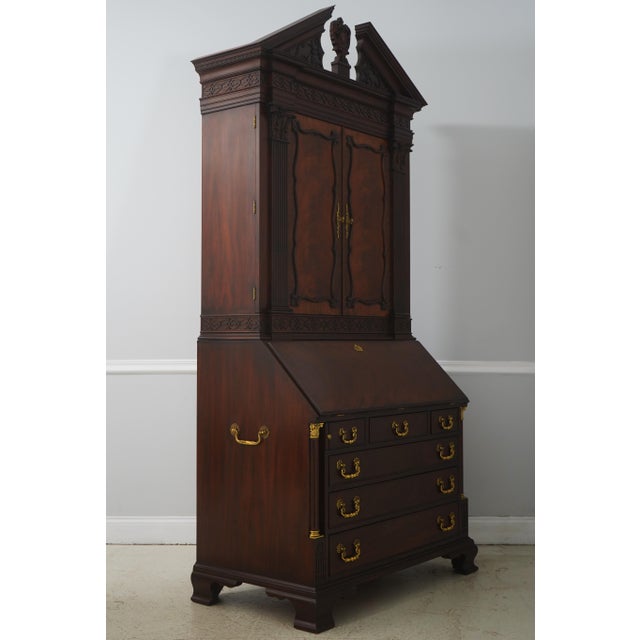 Age: C.1998 Details: Finish No.29 Model 6097 Mahogany Bracket Feet Fine Carved Details High Quality Construction Large...