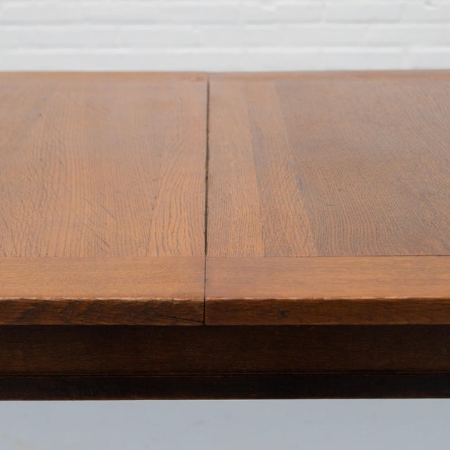 Wood Dutch Art Deco Extendable Dining Table, 1920s For Sale - Image 7 of 18