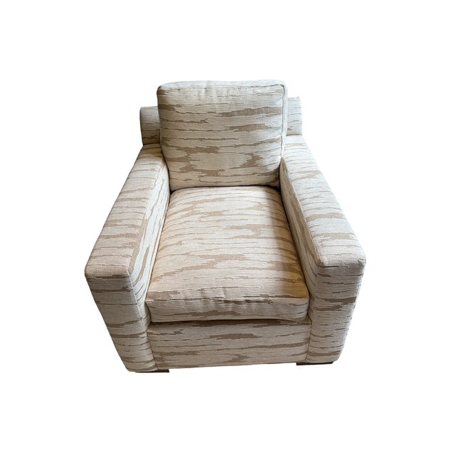 Cr Laine Custom Lounge Chair & Ottoman For Sale In Boston - Image 6 of 12