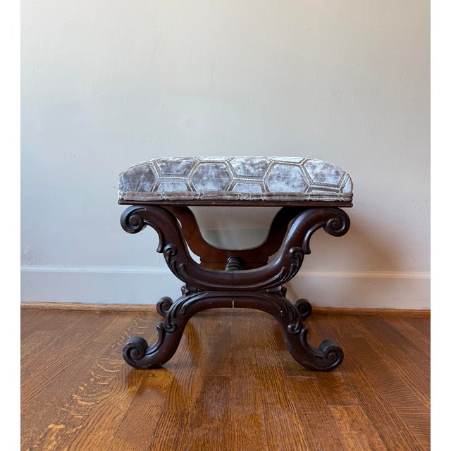 William IV Antique William IV Mahogany Ottoman For Sale - Image 3 of 6