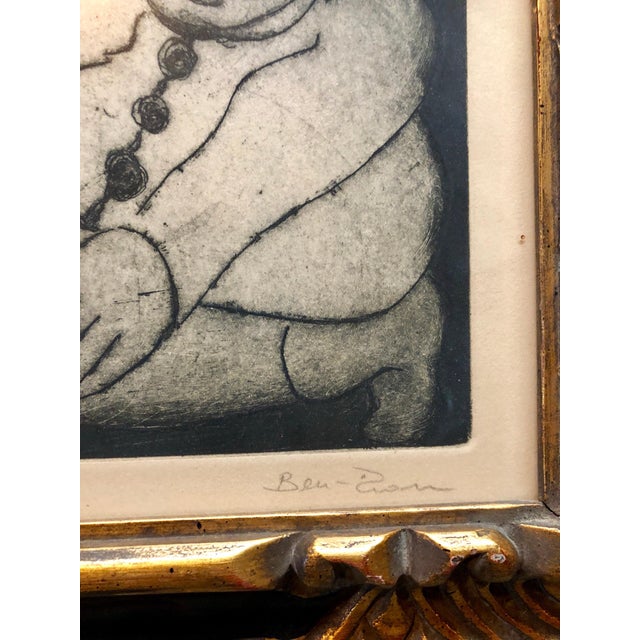 Printmaking Materials Ben-Zion Weinman, Purim Holiday Scene Judaica Aquatint Etching American Modernist WPA Artist For Sale - Image 7 of 7