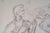 Paper Evelyne Luez, Two Musicians, 20th Century, Pencil on Paper For Sale - Image 7 of 9