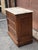 19th Century French Louis Phillipe Burl Walnut Marble Top Rolling Commode Chest of Drawers For Sale - Image 10 of 13