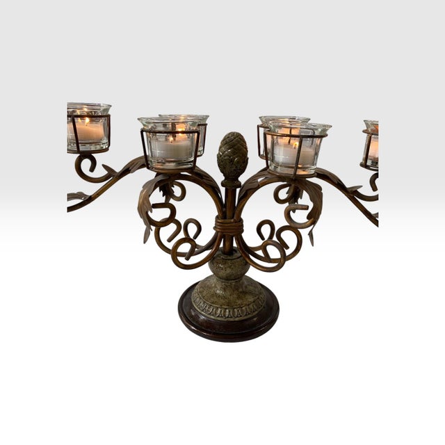 Low Profile Candelabra Centerpiece For Sale In Dallas - Image 6 of 10