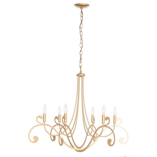 Hubbardton Forge Gold Bella Chandelier Light For Sale - Image 6 of 12