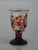 Cup Goblet Bohemian Glass Ruby Flashed Cut Engraved Cornucopia Antique Grand Tour For Sale - Image 6 of 17