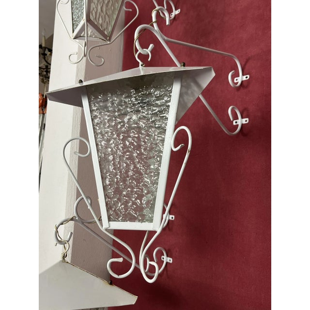 Vintage Italian Wrought Iron Wall Lamps, 1970s, Set of 5 For Sale - Image 13 of 17