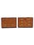 Campaign Vintage Henredon Pair Dressers Chest of Drawers Set in Campaign Style For Sale - Image 3 of 10