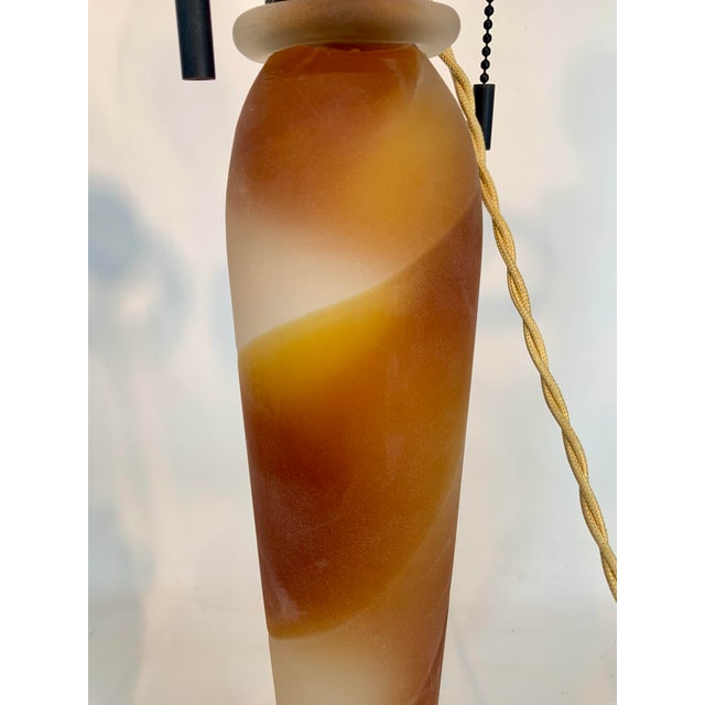 Late 20th Century Pair of John Hutton, Donghia, Venetian Glass Lamps For Sale - Image 5 of 12