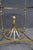 Brass Italian Neoclassical Solid Brass Round Center Table With Glass Top For Sale - Image 8 of 10