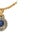 Silver and 19.2k Gold Chain with Sapphire and Diamonds For Sale - Image 5 of 6