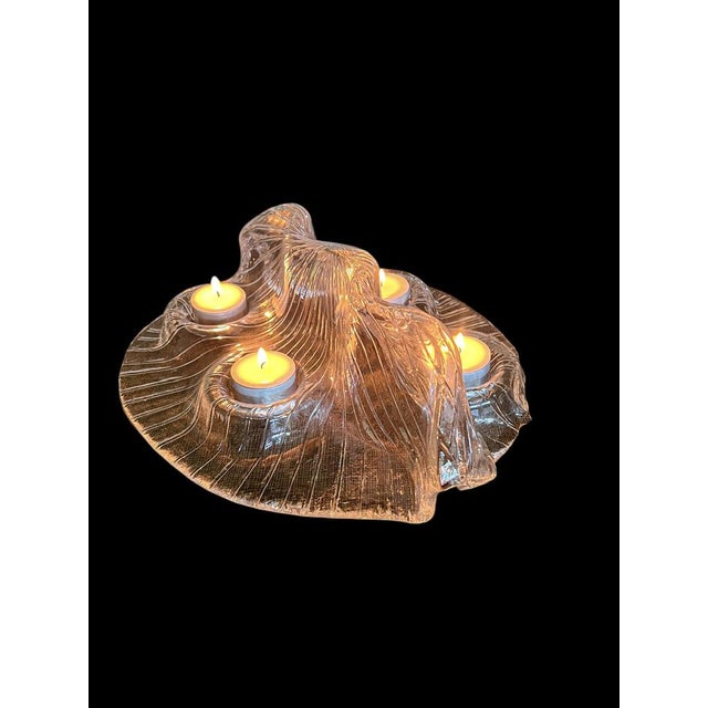 Vintage Art Glass Candleholder by Muurla Finland, 1970s For Sale - Image 6 of 12