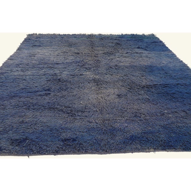 Contemporary Vintage Beni Mrirt Moroccan Rug, 05'11 X 08'04 For Sale - Image 3 of 10