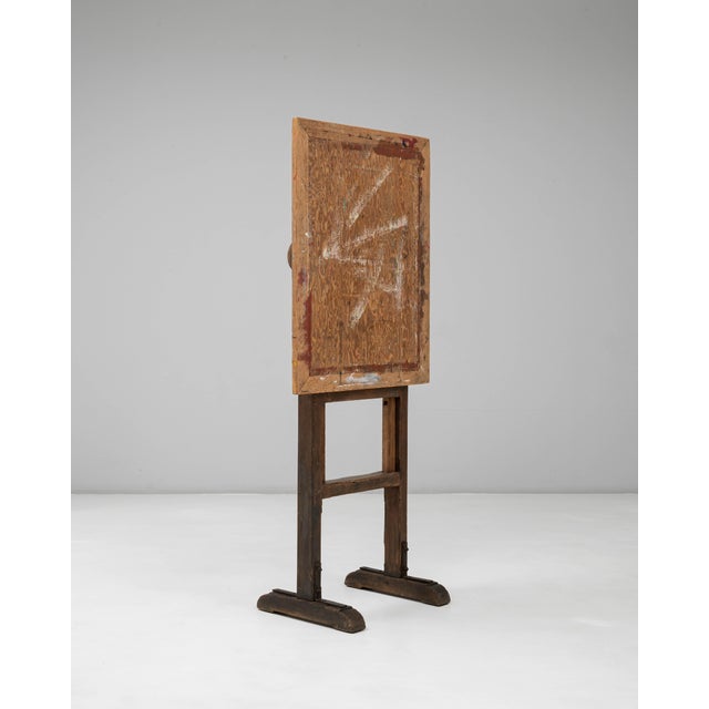 French 20th Century French Wooden Artist's Easel with Adjustable Tilt For Sale - Image 3 of 18