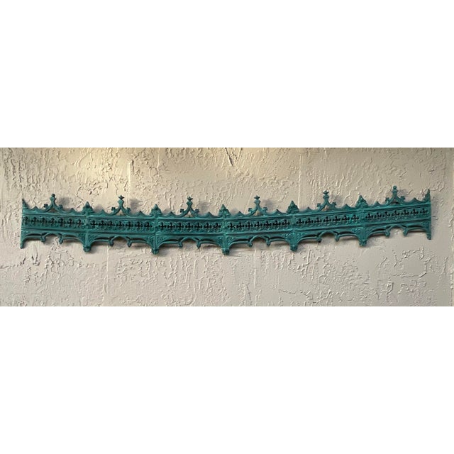 Funky Exquisite Antique Bronze Architectural Wall Hanging For Sale - Image 9 of 18
