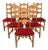 Ten Oak Dining Chairs Attributed to Henning Kjaernulf - 1970s For Sale